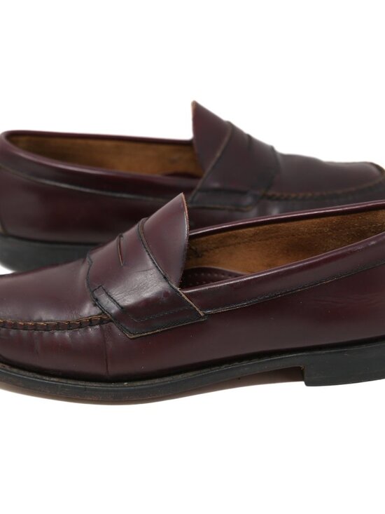 GH Bass Weejuns Penny Loafers Mens 9 D Larson Burgundy Leather Nice main image 8